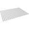 Ekena Millwork 48H x 3/8T Adjustable PVC Slat Wall Panel Kit w/ 2W Slats, Unfinished contains 22 Slats SWP66X48X0375UN - alternate 2